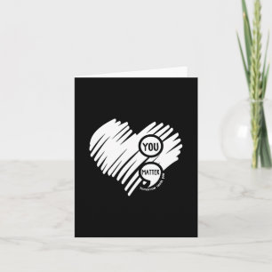 Je Semicolon Hart Geestelijke Gezondheid Bewustzij Kaart