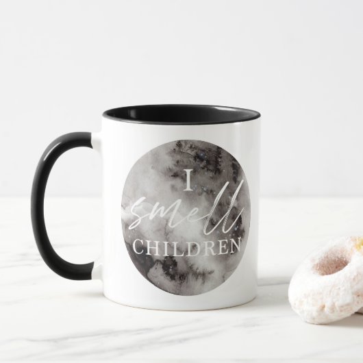 Je sens des enfants Halloween Mug pour enseignant, (Avec donut)
