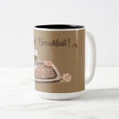 Je Sens Le Petit-Déjeuner Mug Au Café À Deux Tons (Devant droit)