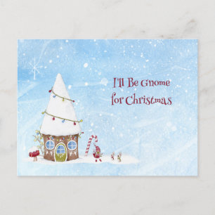 Je serai Gnome pour la carte postale de Noël