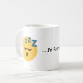 Je serais plutôt tasse de café de sommeil Emoji (Devant gauche)