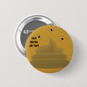 Je Skating als krap. speld Ronde Button 5,7 Cm (Voorkant /achterkant)