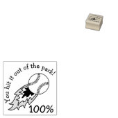 Je sloeg het uit het park! 	rubberstempel (Gestempeld)