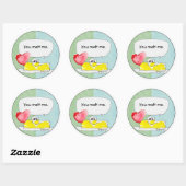 Je smelt me hart boter aangepaste Sticker (Vel)