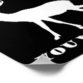 Je sms'te met grappig jachtend Poster (Hoek)