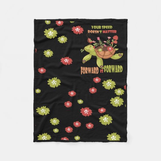 Je snelheid gaat niet vooruit is voorwaartse Stick Fleece Deken (Voorkant)