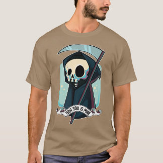 Je soep is mijne Kawaii Reaper Death Halloween Sk T-shirt