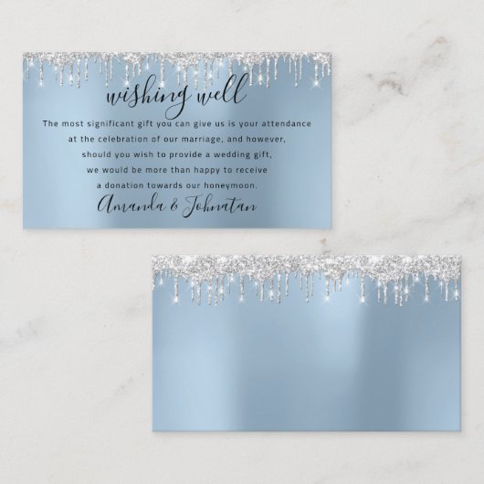 Je Souhaite Bien Pour Faire-part de mariage Lune D (Devant / Derrière)