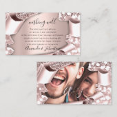 Je Souhaite Bien Pour La Photo Faire-part de maria (Devant / Derrière)