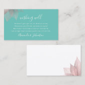 Je Souhaite Bien Pour Un Don Faire-part de mariage (Devant / Derrière)