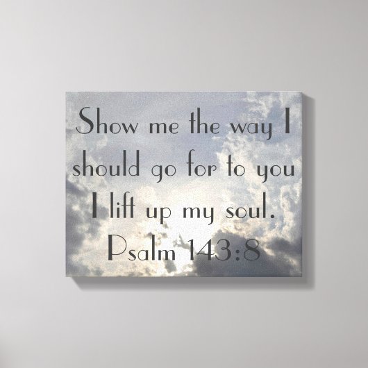 Je soulève ma toile enveloppée de vers de la bible (Recto)