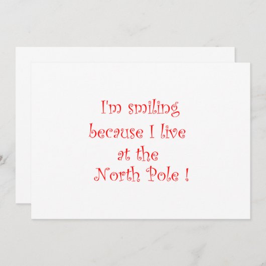 Je souris parce que - invitations (Devant / Derrière)