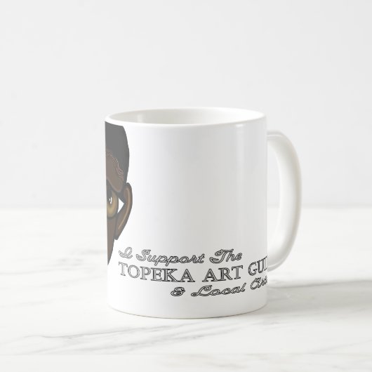 Je soutiens la Topeka Art Guild Mug (Devant droit)