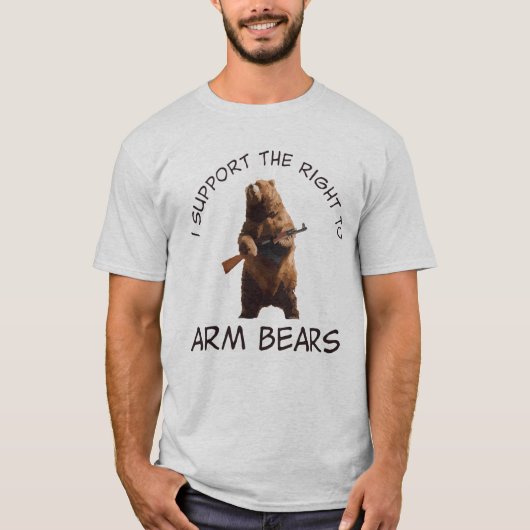 Je soutiens le droit d'armer les ours T-shirt (Devant)