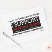 Je soutiens le Sticker du président Trump (Enveloppe)