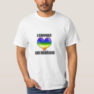 Je soutiens le T-shirt de mariage homosexuel