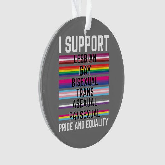 Je soutiens Lesbienne Gay Bisexuel Trans Panne Ase (devant)