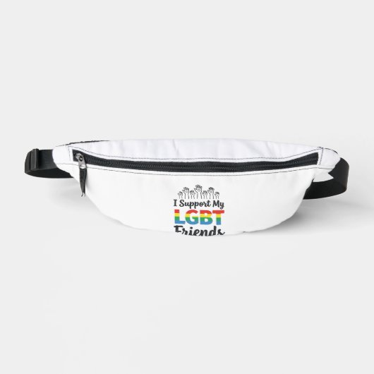 Je soutiens mes amis LGBT Vectoriel de Fierté Arc- (Recto)