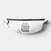 Je soutiens mes amis LGBT Vectoriel de Fierté Arc- (Poser)