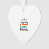Je soutiens mes amis LGBT Vectoriel de Fierté Arc- (devant)
