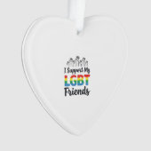 Je soutiens mes amis LGBT Vectoriel de Fierté Arc- (devant)