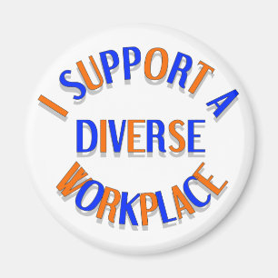 Je soutiens un aimant de travail diversifié