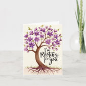 Je soutiens votre carte de voeux (Devant)