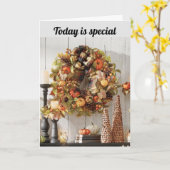 JE "SPECIALE NOVEMBER" BIRTHDAAG! KAART (Gele Bloem)