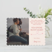 Je sprak tot mijn hart Valentijnsdag Feestdagenkaart (Staand voorkant)