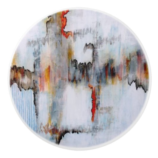 "Je spullen verspreiden" Keramische Knop (Voorkant)