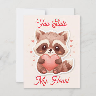 Je Staal Mijn Hart Wasbeer Valentijnskaart Notitiekaartje