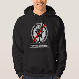 Je staat op dempen Je bent gedempt Vintage Retro Hoodie