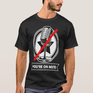 Je staat op dempen Je bent gedempt Vintage Retro T-shirt