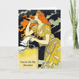 Je staat op mijn snellijstkaart feestdagen kaart