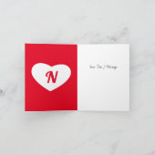 Je staat op mijn valentijn... bedankkaart (Binnen)