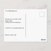 Je stem is je stem in persoonlijke stemherinnering briefkaart (Achterkant)