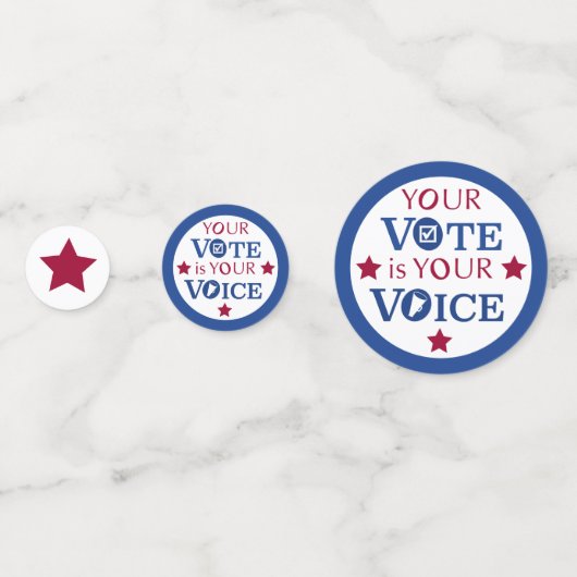 Je stem is jouw stem confetti (Voorkanten)