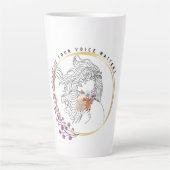 Je stem komt overeen latte mok (Voorkant)