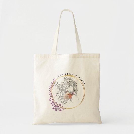 Je stem komt overeen tote bag (Voorkant)