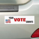 Je stembiljetten bumpersticker (Op auto)
