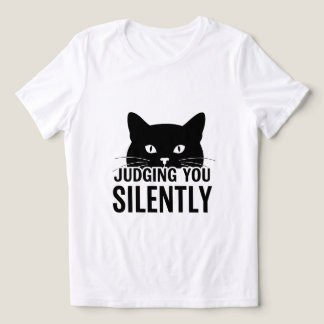 Je stilletjes beoordelen Cat Shirt, Funny Cat T-sh Tri-Blend Shirt