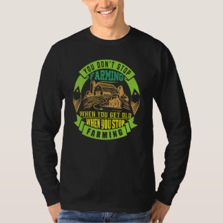 Je Stopt Niet Patriottische Lokale Boer Landbouw K T-shirt