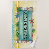 Je strand strandlaken (Voorkant)