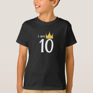 Je Suis 10 Personnalisé T-Shirt Anniversaire
