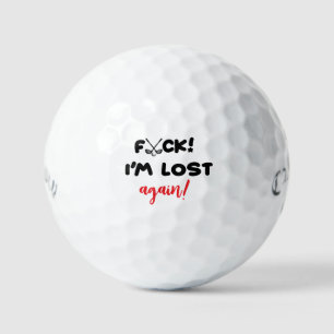 Je suis à nouveau perdu Balles de golf - Drôle Per