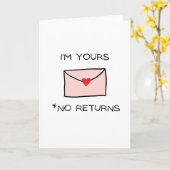 Je suis à vous Carte de vœux, Engagement, Amour (Fleur jaune)