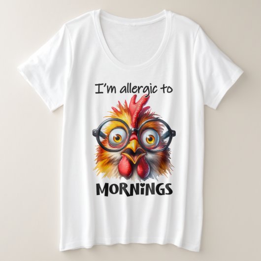 Je suis allergique aux matins ! (Design devant)