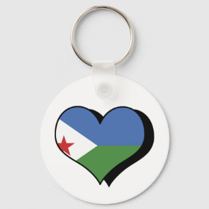 Je suis amoureux de Djibouti Porte-clés