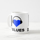 Je suis amoureux du D'Blues Mug drôle (Devant gauche)