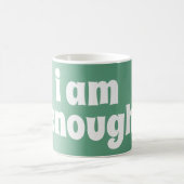 "Je Suis Assez" Mug Classique | Vert sage (Centre)